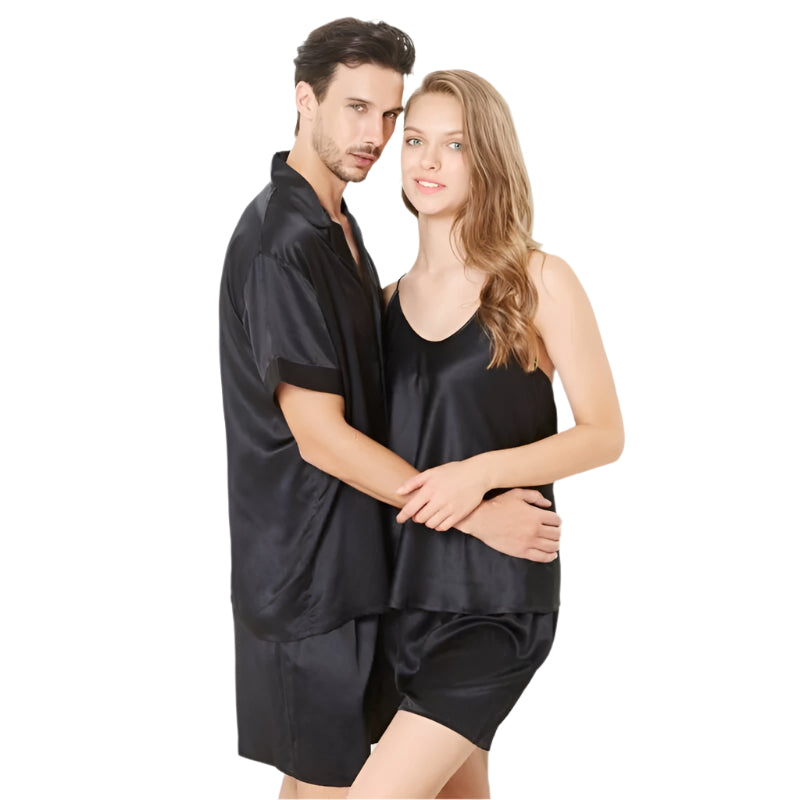 Silk Couple Nightwear Set