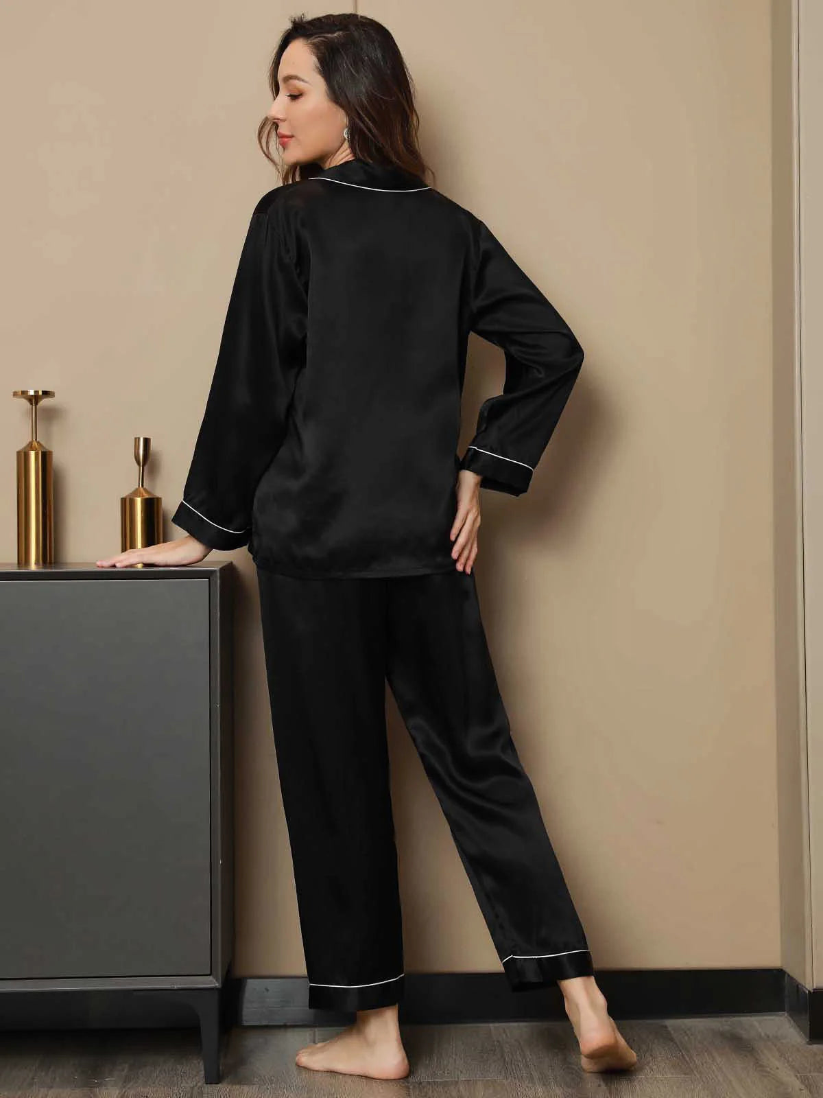 Silk Pajama Set Nightwear For Women