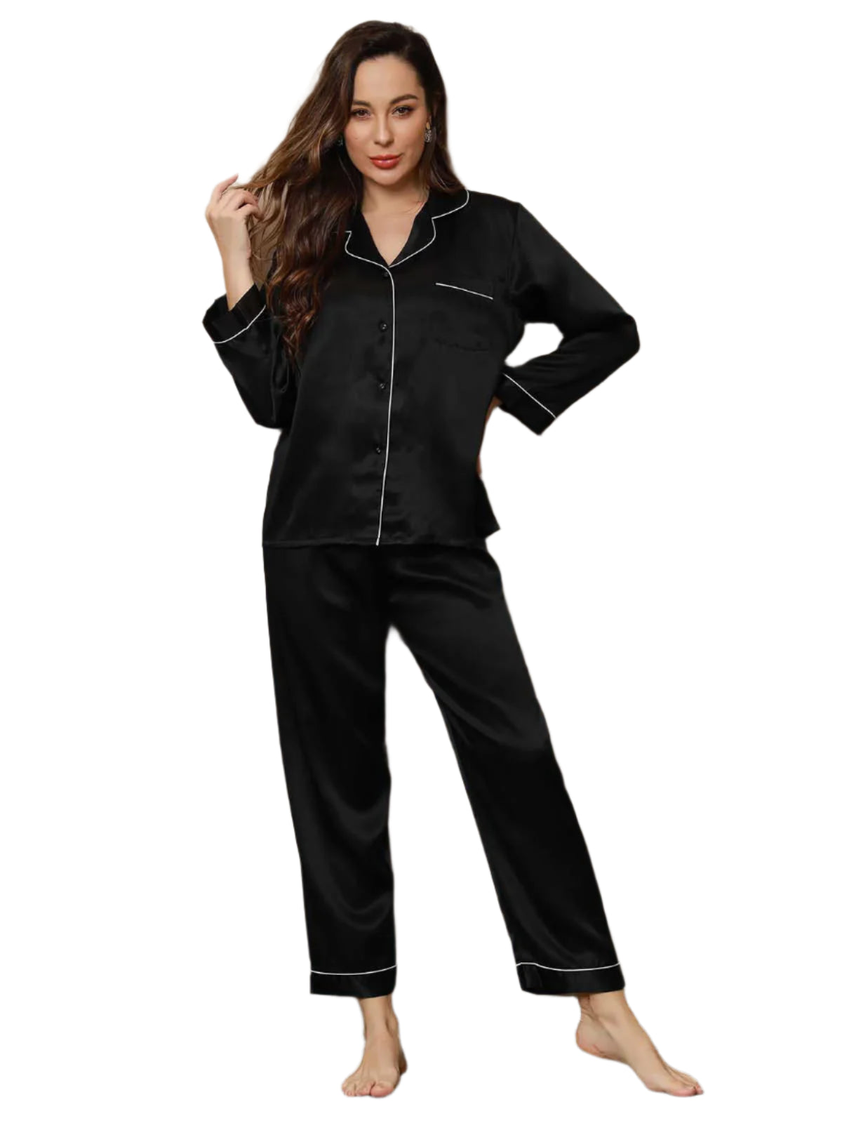 Silk Pajama Set Nightwear For Women
