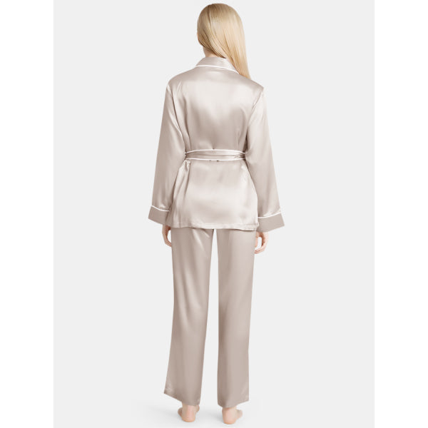 Silk Wrap Nightwear Pajama Set For Women